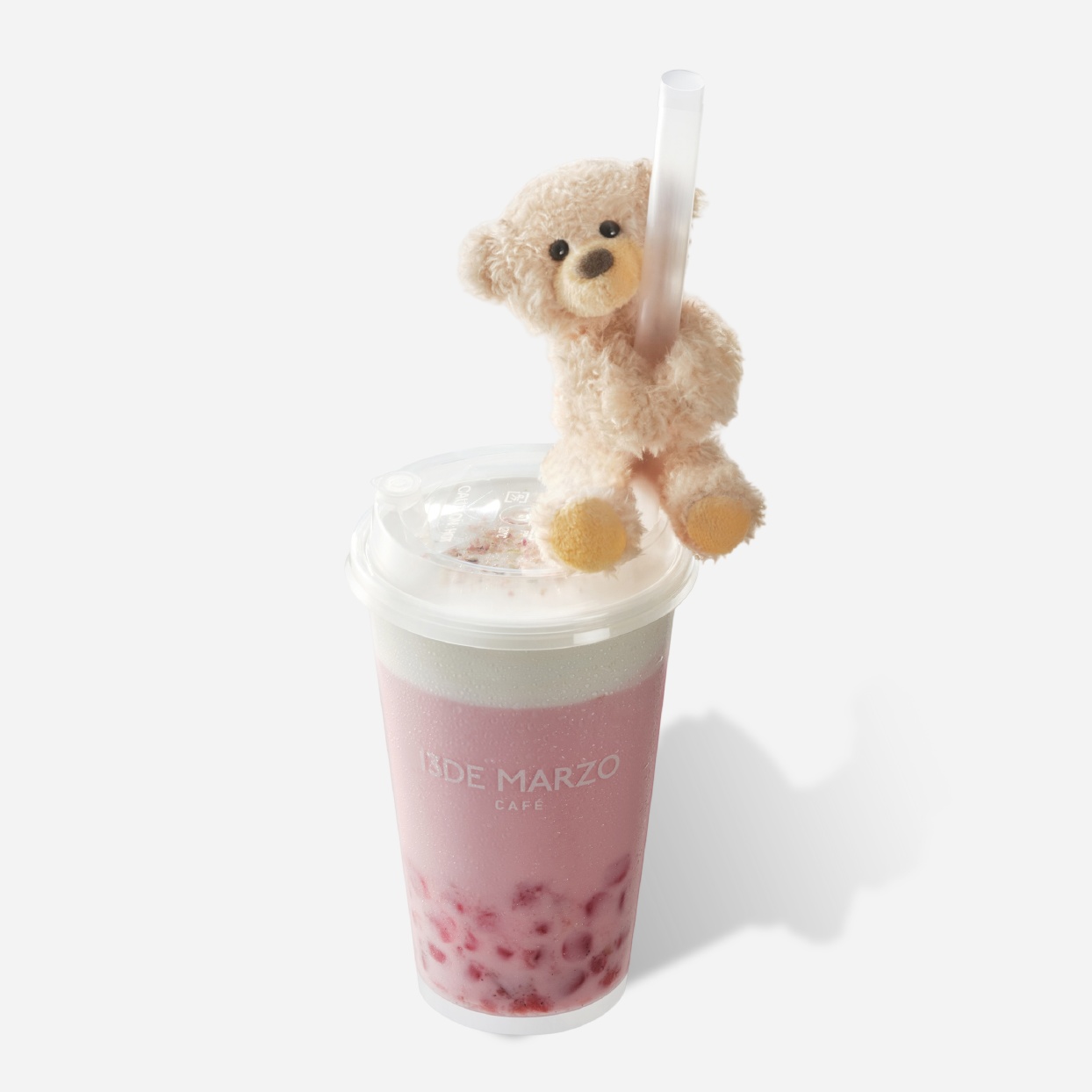 粉荔玫瑰浮云乳茶（冰）ㅤ
