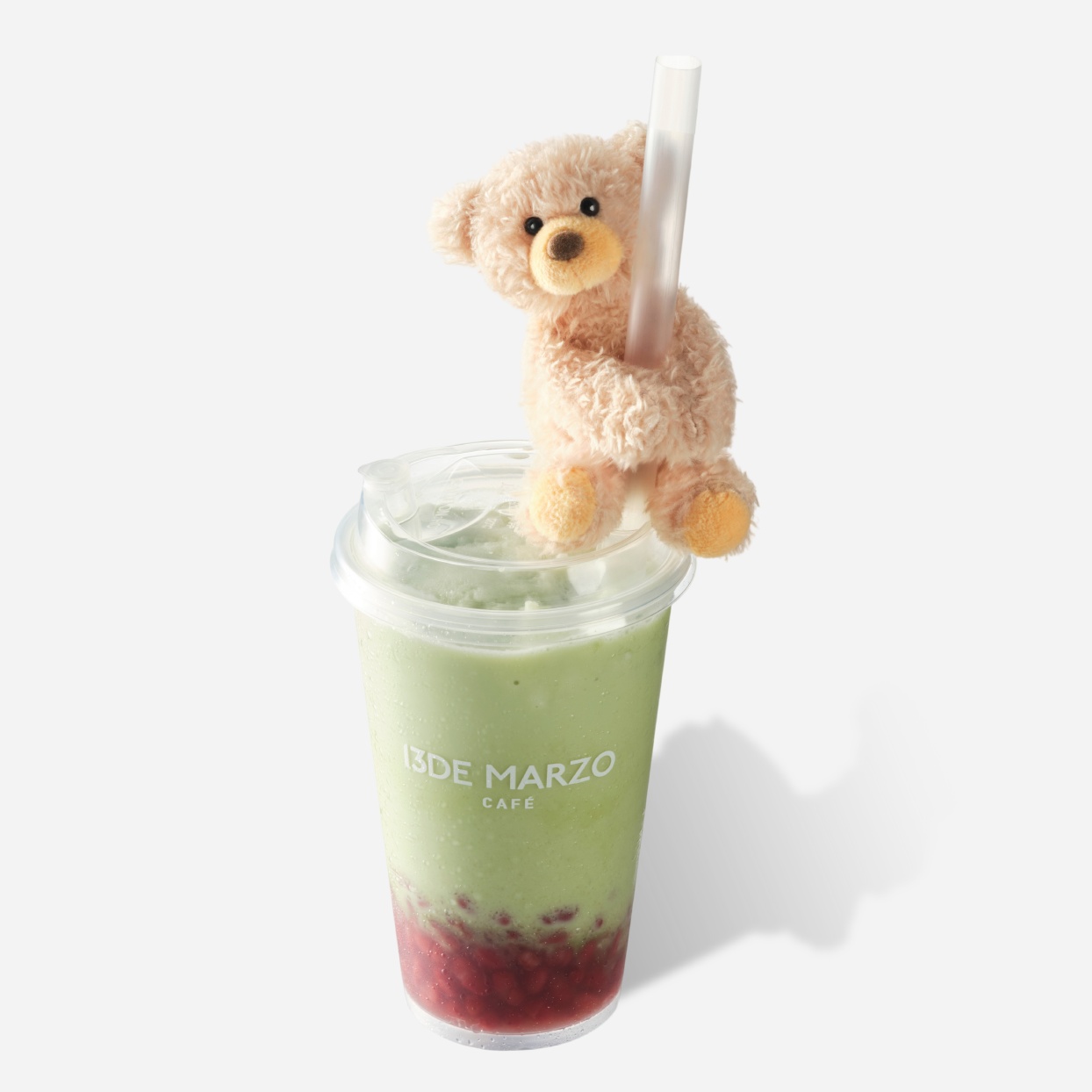 抹茶厚乳红豆冰