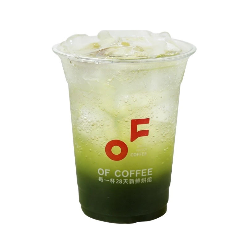 青杨桃抹茶气泡水